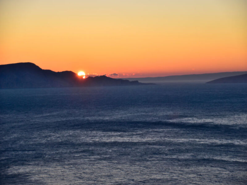 Villa sunset view